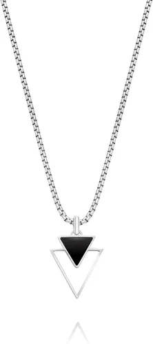 Miniatura 10 de Galis Collar para hombre, collar de cadena de plata de acero inoxidable de alta calidad para hombres, no se deslustra, cadenas para hombres