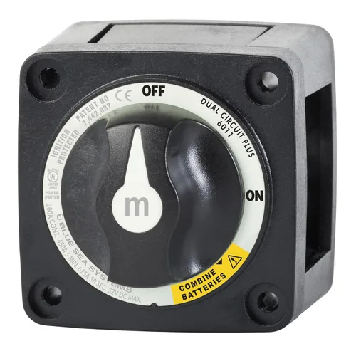 Miniatura 7 de Blue Sea Systems 6006 interruptor aislador de batería serie m ON/OFF con llave de bloqueo, rojo