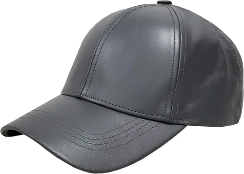 Miniatura 13 de Gorra de béisbol ajustable de piel de vaca genuina fabricada en Estados Unidos