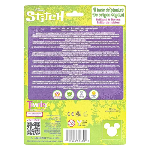 Miniatura 8 de Disney Stitch - Juego de 6 brillos de labios Flip-Top Ice Pop, brillo de labios a base de plantas con forma de puntada coleccionable, kit
