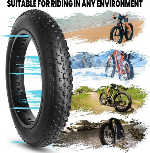 Miniatura 2 de Neumático de Reemplazo para Bicicleta de Llanas Anchas Hycline: Neumáticos Plegables MTB de Alto Rendimiento y Resistente al Desgaste
