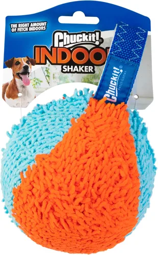 Chuckit! Coctelera de caza interior para perros, juguetes interactivos para perros para aburrimiento, 7.75 pulgadas, naranja y azul Coctelera