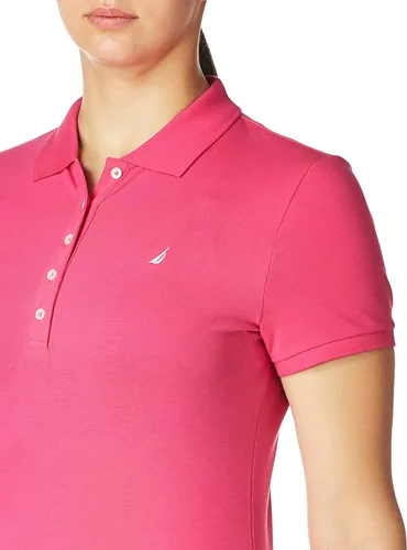Miniatura 8 de Camiseta de polo Nautica para mujer de manga corta 5 botones transpirable 100 algodón