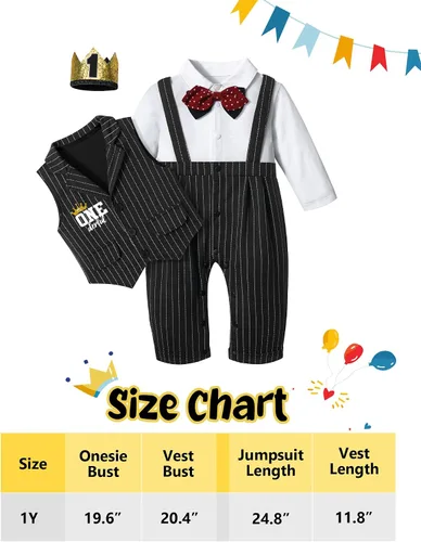 Miniatura 5 de Tomolant Trajes de cumpleaños para bebé niño