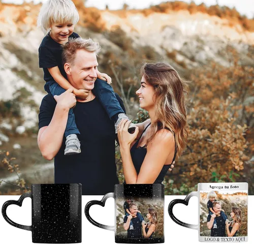 Miniatura 3 de Taza mágica personalizada, taza de café personalizada que cambia de color, taza de café de 11 onzas con sensible al calor, regalos personalizados