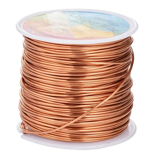 Miniatura 15 de Alambres de cobre resistentes al deslustre de 65.6 pies, alambre de cobre para electrocultura en jardinería, alambre de cobre de calibre 16, cables
