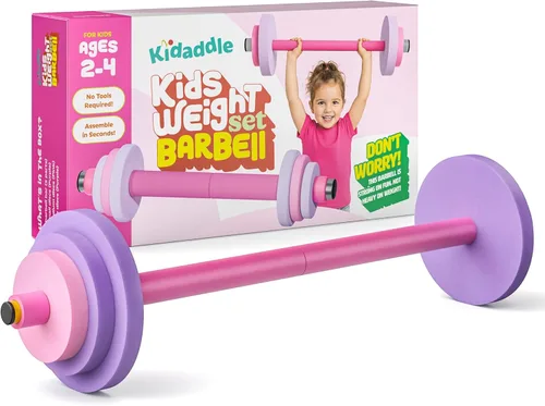 Miniatura 12 de Modern Innovations Juego de pesas de mancuerna para niños, equipo de entrenamiento de juguete, pesas para niños para ejercicio, diversión y fitness
