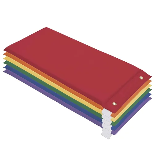 FDP SoftScape - Tapete para siesta colgante, no plegable de 2 pulgadas de grosor, con etiqueta de nombre integrada y parte inferior antideslizante