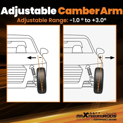 Miniatura 5 de maXpeedingrods Brazos de control de curvatura inferior trasera para E36 3-series 1992-1998, para E46 3-series 1999-2005, para E89 Z4 2009 - Negro