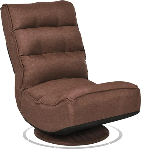 Miniatura 12 de Giantex - Silla gamer giratoria de 360 grados, silla plegable ajustable con 6 posiciones, soporte de resorte de hasta 136 kg, respaldo acolchado