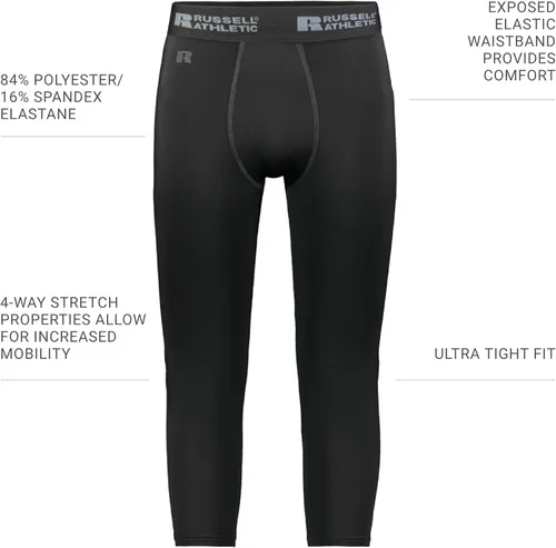 Miniatura 4 de Russell Athletic Mens Russell Athletic Compression 78 Tight