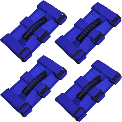 4 Manijas de agarre para Jeep Wrangler YJ TJ JK JKU, Sports Sahara, Freedom, Rubicon X y Unlimited X 2/4 Barra de deslizante de puerta 1995 a 2016,