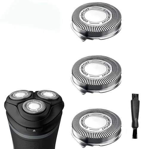 Miniatura 13 de SH70 Cabezales de repuesto compatibles con afeitadoras Serie 7000, cuchillas de afeitar SH70 para cabezales de repuesto 7000, 9 cabezales