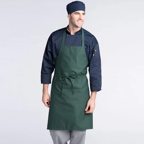 Miniatura 4 de Delantal unisex clásico con peto para el uniforme de trabajo