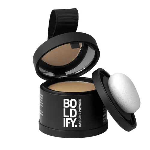 Miniatura 18 de BOLDIFY Polvo de línea del cabello (GRANDE, 10g) - Color de cabello para retoque de raíces para cobertura de canas - Polvo para el cabello que Negro