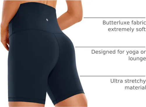 Miniatura 38 de CRZ YOGA Butterluxe Super High Waist Biker Shorts 6"- Yoga Workout Womens Buttery Soft Over Belly