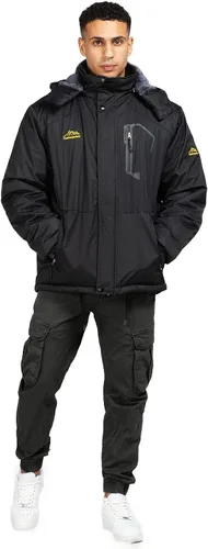 Miniatura 3 de CorBuyit Chaqueta de esquí con capucha para hombre, abrigo impermeable de nieve