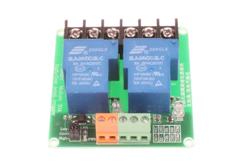 Miniatura 2 de NOYITO Módulo de relé de 2 canales 30A Disparador de nivel alto y bajo con carga de aislamiento optoacoplador DC 30V AC 250V 30A para control