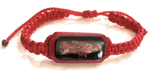 Miniatura 3 de Pulsera de hilo rojo Pulsera Roja de hilo de la Santa Muerte