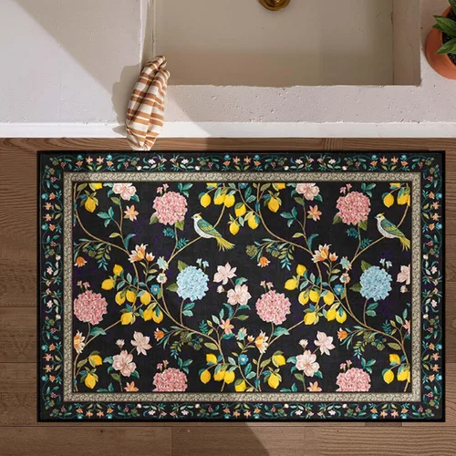 Miniatura 38 de Jinchan Alfombra Floral de Pasillo, 2x5, Alfombras Antideslizantes Lavables a Máquina, Alfombra Suave de Pelo Bajo para Pasillo, Resistente a