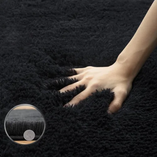 Miniatura 2 de Alfombra suave y esponjosa para dormitorio, alfombra de felpa lanuda de 7 x 10, alfombra antideslizante y mullida para sala de estar, habitación