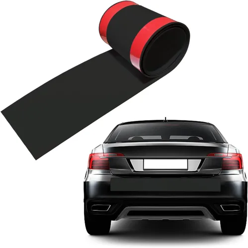 Rubber Bond Protectores de parachoques de auto para bricolaje, 6 x 48 pulgadas, resistentes protectores de parachoques de goma autoadhesivos para