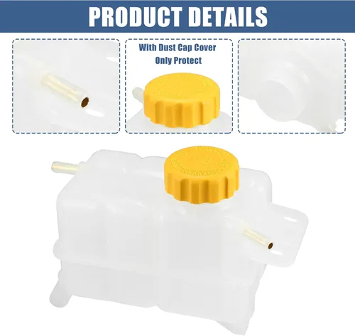 Miniatura 6 de X AUTOHAUX 1 Unidades Refrigerante Radiador Depósito Depósito 96930818 95216944 Refrigerante Desbordamiento Botella con Tapa para Pontiac G3 Base