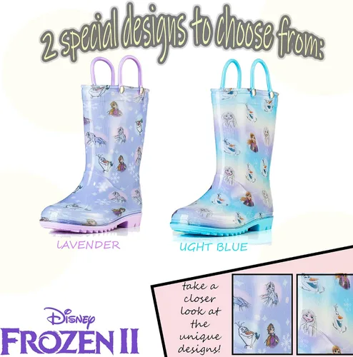 Miniatura 5 de Disney Girls' Frozen 2 Waterproof Rain Boots
