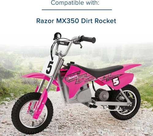 Miniatura 2 de AlveyTech Paquete de baterías prémium de 24 voltios para la moto Razor MX350 Dirt Rocket (7 Ah, versiones 9-32) – Juego de 2 baterías AGM