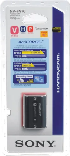 Miniatura 3 de Sony NP-FV70A V-Series - Batería recargable para cámara digital, color negro