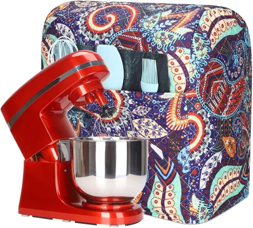 Miniatura 14 de KitchenAid - Funda para batidora, soporte de cocina compatible con mezcladores KitchenAid Hamilton de 5 a 8 cuartos de galón, funda acolchada