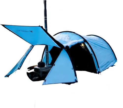 Miniatura 8 de Hot Tent with Stove Jack – 4 Season Waterproof & Windproof Shelter for 1–6 People, Lightweight for Camping, Hiking, Hunting & Fishing