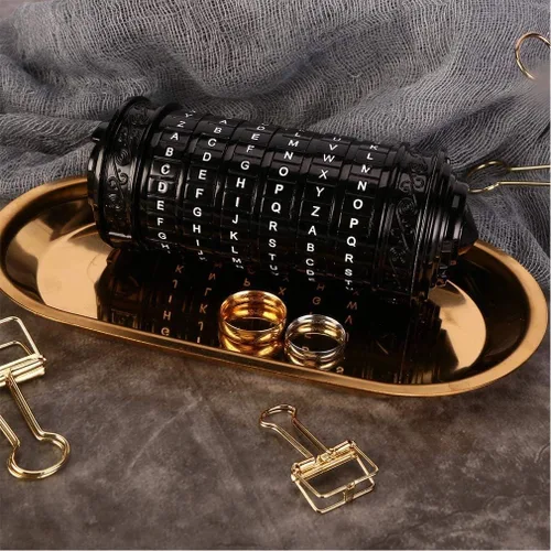 Miniatura 5 de Cryptex Da Vinci Code Mini Cryptex Lock - Cajas de rompecabezas con compartimentos ocultos, aniversario, día de San Valentín, regalos románticos