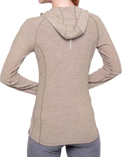 Miniatura 2 de MERIWOOL Sudadera con capucha para mujer ligera de lana merina manga larga térmica