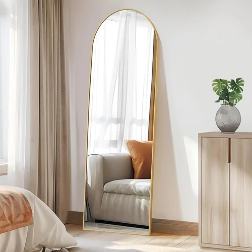 Miniatura 23 de Simple Deluxe Espejo arqueado de longitud completa, espejos de piso grandes de 56 x 15 pulgadas, para pared, puerta, dormitorio, baño, sala de estar