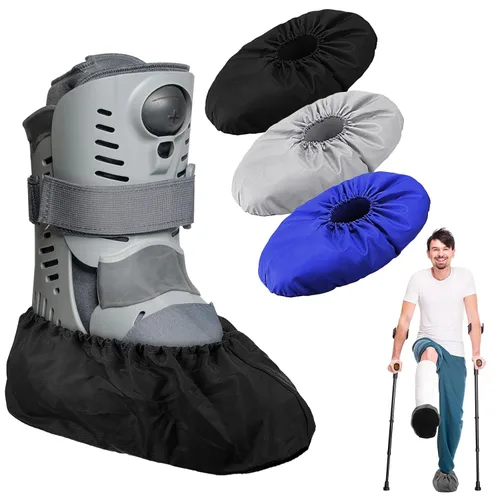 Miniatura 8 de Mepase 12 Piezas de Funda para Botas de Caminar con Fractura, Funda para Pies Reutilizable Impermeable Antideslizante para Botas de Caminar