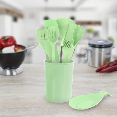 Miniatura 7 de MegaChef Tool - Juego de utensilios de cocina, 12 piezas, verde menta Verde (Mint Green)