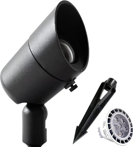Focos LED para exteriores, 7 W, luz LED de paisaje 115 – Luz de pared de metal de aluminio sólido, iluminación de seguridad, luces LED de patio para