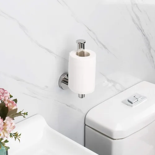 Miniatura 3 de NearMoon Portarrollos de papel higiénico para baño, acero inoxidable premium SUS304 a prueba de óxido, soporte para rollo de papel higiénico montado