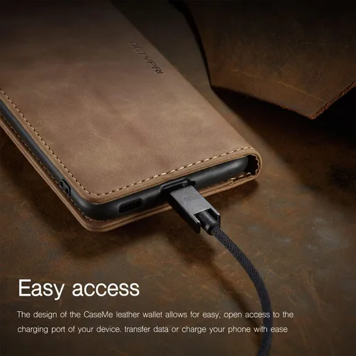 Miniatura 5 de Funda de cuero estilo cartera vintage para Samsung S