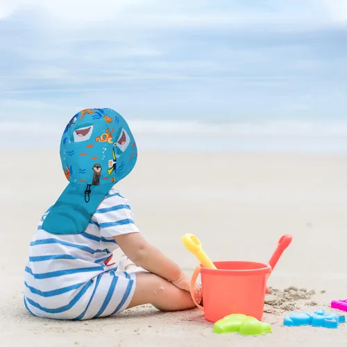 Miniatura 6 de Disney Sombrero de natación para niños pequeños, sombrero de sol para niños pequeños para verano con los favoritos de Disney, sombrero de sol