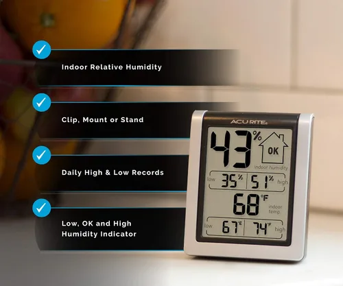 Miniatura 6 de Apera Instruments Kit de probador de pH impermeable AI209 Value Series PH20, ± 0.1 pH de precisión y AcuRite 00613 higrómetro digital y termómetro