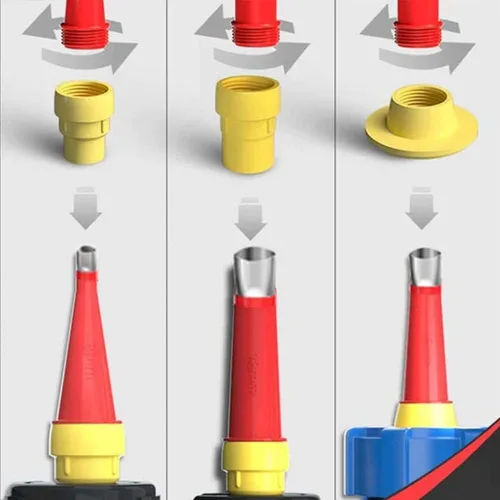 Miniatura 3 de Kit de herramientas de boquilla de goma integrado universal, juego de acabado de calafateo fácil, boquilla de goma para calafatear (juego D)