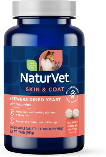 Miniatura 8 de NaturVet Brewers Fórmula de Levadura Seca con Sabor a Ajo Más Vitaminas para Perros y Gatos, Polvo, Fabricado en los Estados Unidos con Ingredientes
