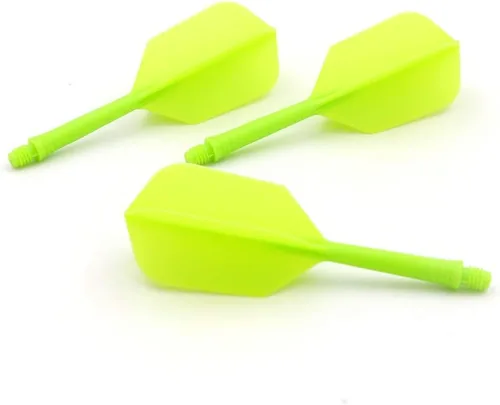CUESOUL ROST - Astil y plumas de dardos integrados de forma media y delgada, juego de 3 piezas Verde