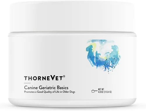 ThorneVET Canine Geriatric Basics - Fórmula multivitamínica/polvo mineral para perros mayores que apoya la cognición, articulaciones y ojos