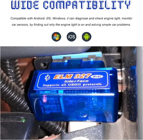 Miniatura 3 de ELM327 OBDII - Escáner de diagnóstico automático para automóvil, mini interfaz ELM327, lector de código de falla de motor Bluetooth, detector
