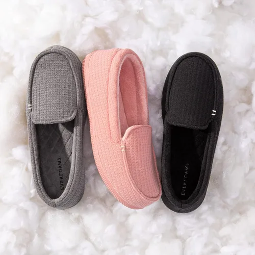 Miniatura 7 de EverFoams Mocasines de microgamuza transpirables para interiores y exteriores para mujer