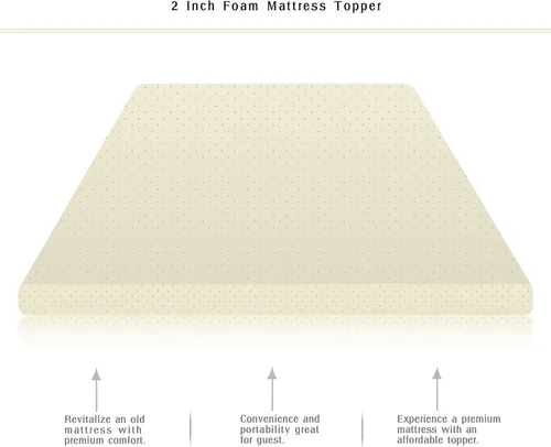 Miniatura 4 de Continental Sleep Parte superior de espuma, añade comodidad al colchón, tamaño matrimonial, amarillo