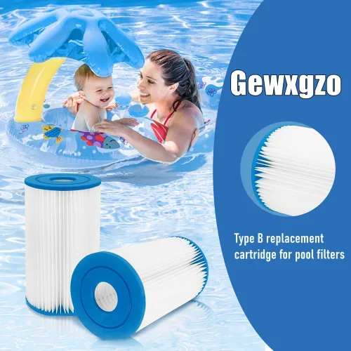 Miniatura 5 de Cartucho de filtro de piscina tipo B compatible con bomba de filtro in-tex de 2500 GPH para piscinas sobre el suelo, cartucho de filtro de piscina